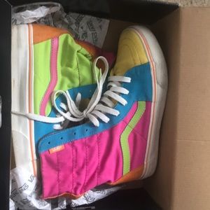 Orange Popsicle High Top Vans